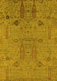 Oriental Yellow Industrial Rug, urb2575yw