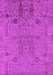 Machine Washable Oriental Pink Industrial Rug, wshurb2575pnk