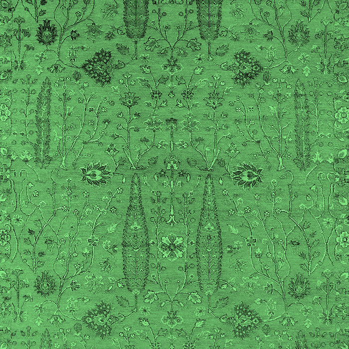 Oriental Emerald Green Industrial Rug, urb2575emgrn
