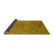 Sideview of Oriental Yellow Industrial Rug, urb2575yw