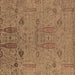 Square Oriental Brown Industrial Rug, urb2575brn