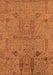 Machine Washable Oriental Orange Industrial Area Rugs, wshurb2575org