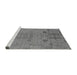 Sideview of Machine Washable Oriental Gray Industrial Rug, wshurb2575gry