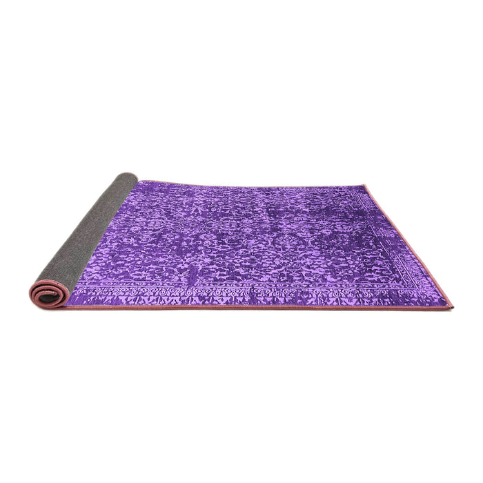 Sideview of Oriental Purple Industrial Rug, urb2576pur