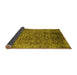 Sideview of Oriental Yellow Industrial Rug, urb2576yw