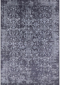 Machine Washable Industrial Modern Charcoal Blue Rug, wshurb2576