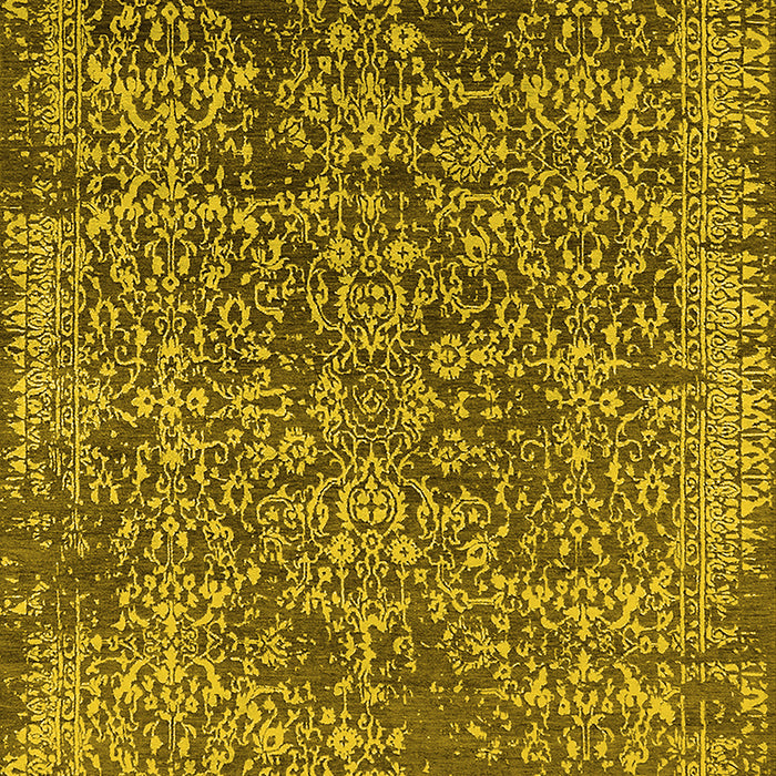 Oriental Yellow Industrial Rug, urb2576yw