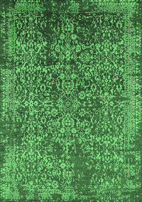 Oriental Emerald Green Industrial Rug, urb2576emgrn