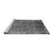 Sideview of Machine Washable Oriental Gray Industrial Rug, wshurb2576gry