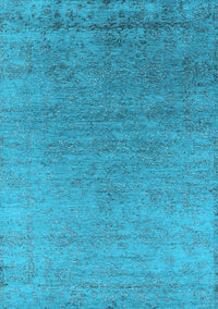 Oriental Light Blue Industrial Rug, urb2577lblu