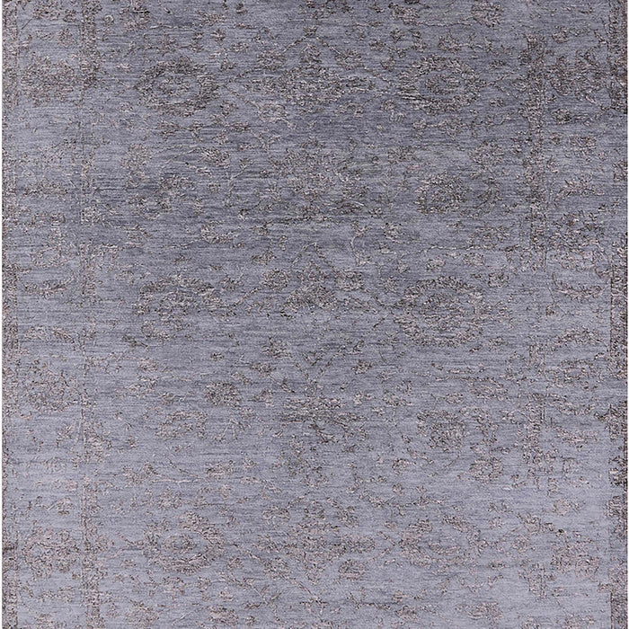Machine Washable Industrial Modern Mist Blue Rug, wshurb2577