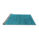 Sideview of Machine Washable Oriental Light Blue Industrial Rug, wshurb2577lblu