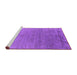 Sideview of Machine Washable Oriental Purple Industrial Area Rugs, wshurb2577pur