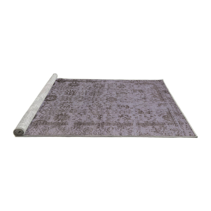 Sideview of Machine Washable Industrial Modern Dark Gray Rug, wshurb2578