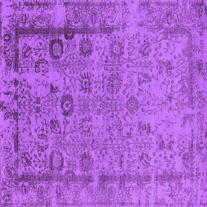Square Machine Washable Oriental Purple Industrial Area Rugs, wshurb2578pur