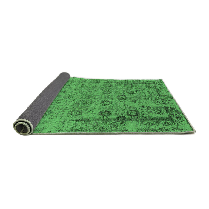 Sideview of Oriental Emerald Green Industrial Rug, urb2578emgrn