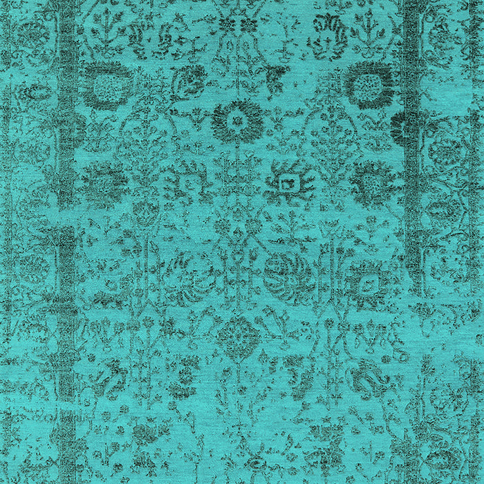 Oriental Turquoise Industrial Rug, urb2578turq