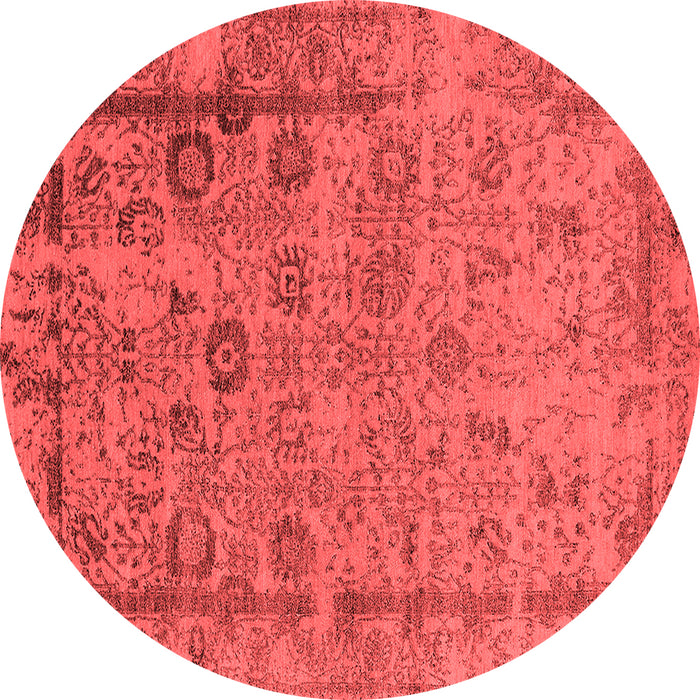 Machine Washable Oriental Red Industrial Rug, wshurb2578red
