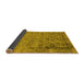 Sideview of Oriental Yellow Industrial Rug, urb2578yw