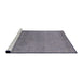 Sideview of Machine Washable Industrial Modern Viola Purple Rug, wshurb2579