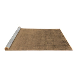 Sideview of Machine Washable Oriental Brown Industrial Rug, wshurb2579brn