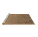 Sideview of Machine Washable Oriental Brown Industrial Rug, wshurb2579brn