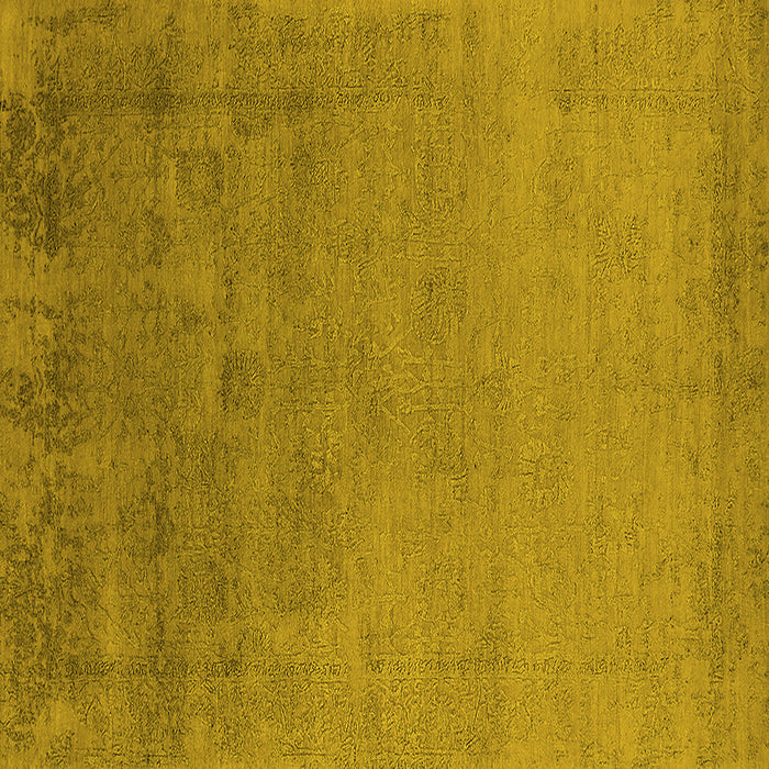 Square Oriental Yellow Industrial Rug, urb2579yw