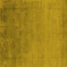 Square Oriental Yellow Industrial Rug, urb2579yw