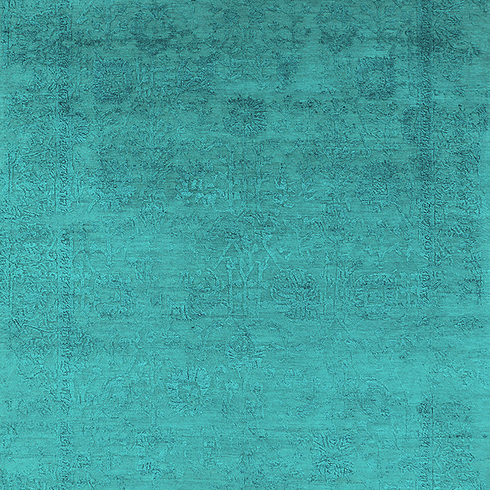 Oriental Turquoise Industrial Rug, urb2579turq