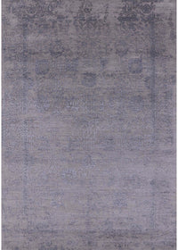 Machine Washable Industrial Modern Viola Purple Rug, wshurb2579