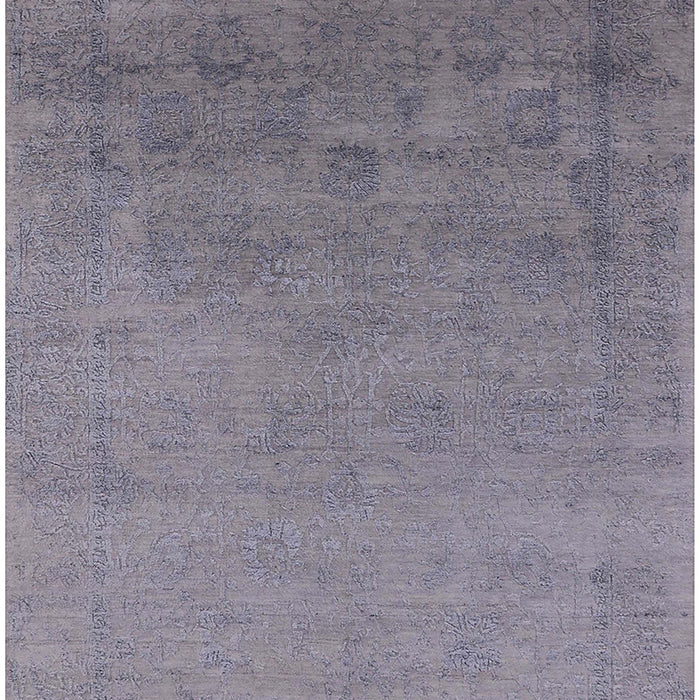 Machine Washable Industrial Modern Viola Purple Rug, wshurb2579