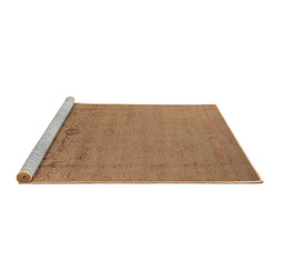 Sideview of Machine Washable Oriental Brown Industrial Rug, wshurb2580brn