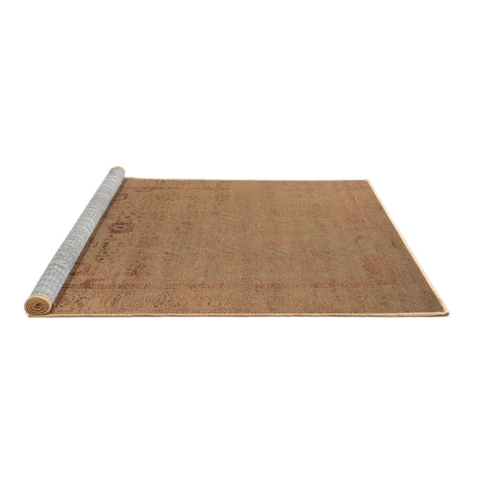 Sideview of Machine Washable Oriental Brown Industrial Rug, wshurb2580brn