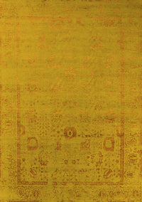 Oriental Yellow Industrial Rug, urb2580yw