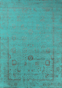 Oriental Turquoise Industrial Rug, urb2580turq