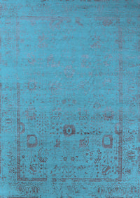 Oriental Light Blue Industrial Rug, urb2580lblu