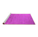 Sideview of Machine Washable Oriental Pink Industrial Rug, wshurb2580pnk