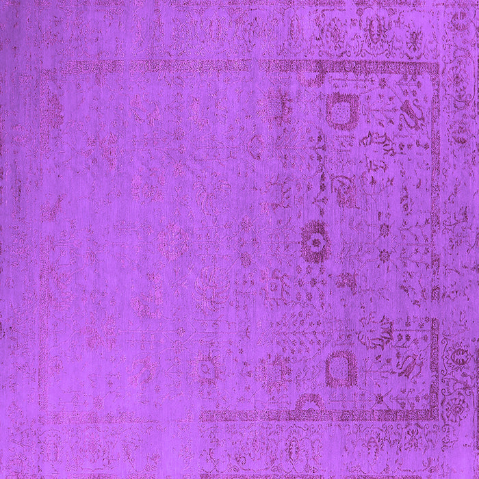 Square Machine Washable Oriental Purple Industrial Area Rugs, wshurb2580pur