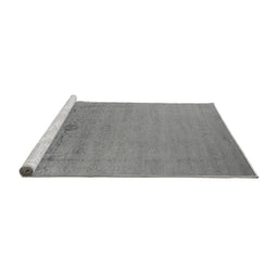 Sideview of Machine Washable Oriental Gray Industrial Rug, wshurb2580gry