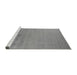 Sideview of Machine Washable Oriental Gray Industrial Rug, wshurb2580gry