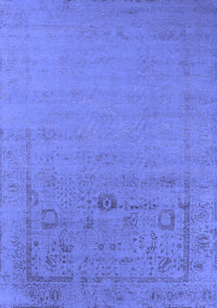 Oriental Blue Industrial Rug, urb2580blu