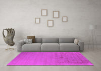 Machine Washable Oriental Pink Industrial Rug, wshurb2580pnk