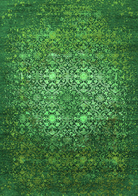 Oriental Green Industrial Rug, urb2581grn