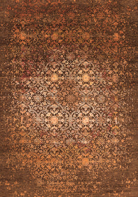 Oriental Orange Industrial Rug, urb2581org