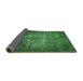 Sideview of Oriental Emerald Green Industrial Rug, urb2581emgrn