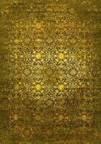 Oriental Yellow Industrial Rug, urb2581yw