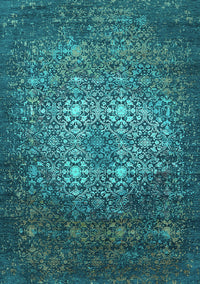 Oriental Turquoise Industrial Rug, urb2581turq