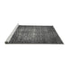 Sideview of Machine Washable Oriental Gray Industrial Rug, wshurb2581gry