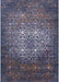 Machine Washable Industrial Modern Dark Slate Blue Rug, wshurb2581