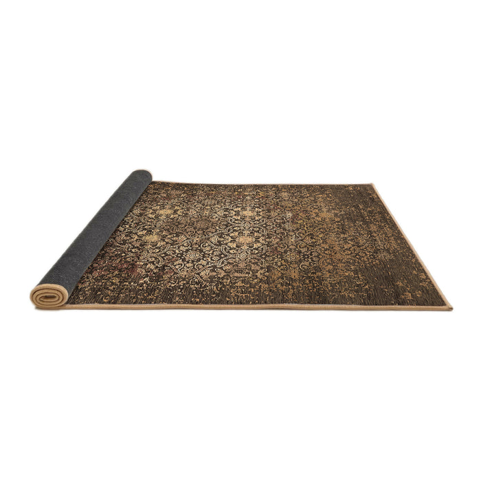 Sideview of Oriental Brown Industrial Rug, urb2581brn